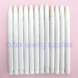 Hidden Glow Invisible-Fluorescent 5-1/4" Pencil Crayon Fabric Marker - 12 Pack