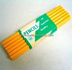 Yellow Tailoring Pencils - Fabric Marking Pencil- 12 Pk