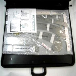 Fairgate 15-100 Fashion Designer's Inch Carryall Ruler Kit With Case