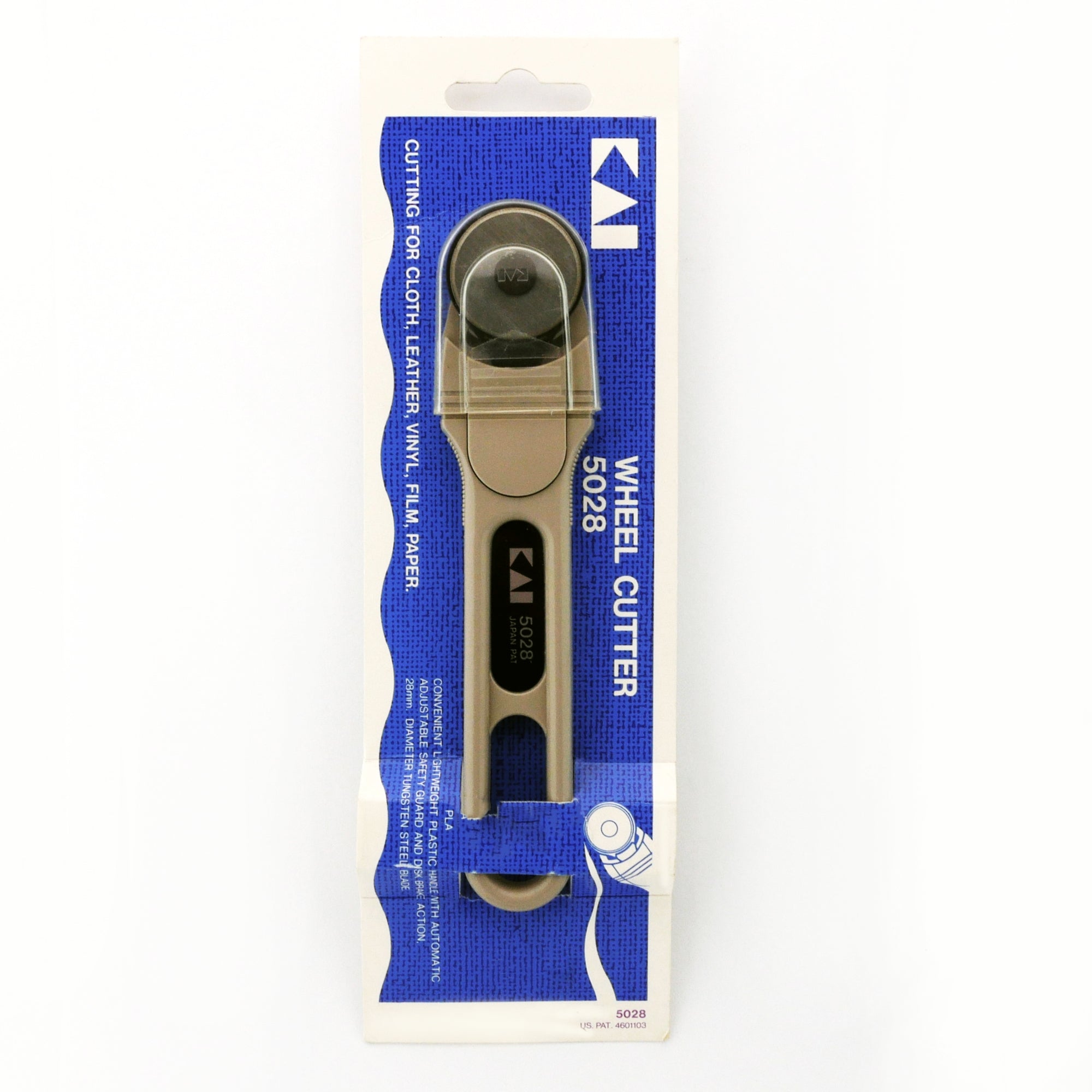 KAI 5028 11/16" (28mm) Round Blade Rotary Fabric Cloth Cutter / Wheel
