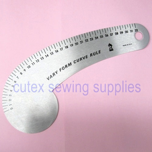 Fairgate 32cm Designer's Vary Form Curve Ruler #12-232 - Cutex Sewing ...