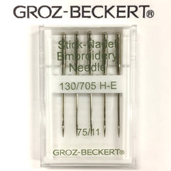Groz-Beckert (5 Pack) 130-705H-E Home Embroidery Sewing Needles - Pick Size