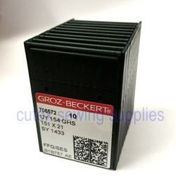 100 Groz-Beckert UY154GHS, 151X21 Needles For Union Special 39500 Class Overlock