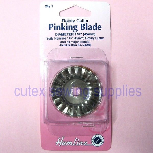 Hemline Pinking Blade, 45MM Rotary Cutter Replacemnt Blade Cutex