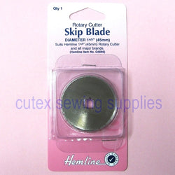 Hemline Skip Blade, 45MM Rotary Cutter Replacement Round Blade