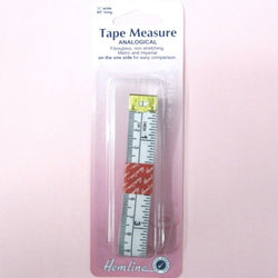 Hemline 60" Long, Fiberglass Tape Measure With Inches & Metric On One Side