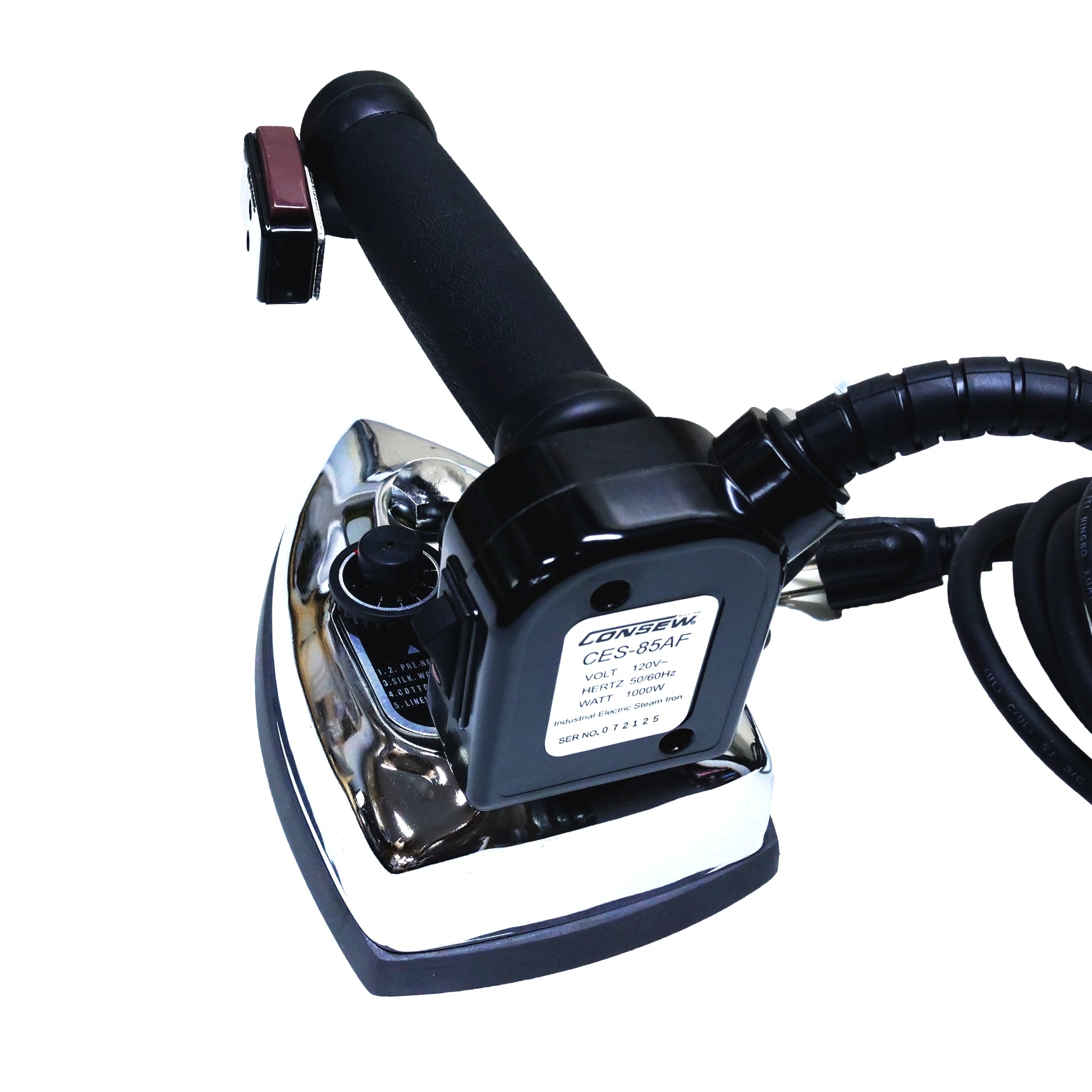 Consew CES85AF Gravity Feed Industrial Steam Iron Set Cutex Sewing