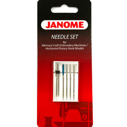 Assorted Needle 5 Pack Set #200343004 For Janome sewing machines
