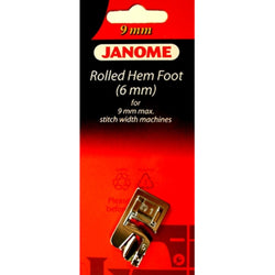 Rolled Hem Foot (6mm) #202080006 For Janome 9mm Max Stitch Width Machines