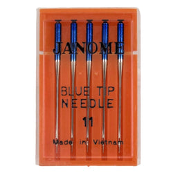 Janome 5 Pk. Blue Tip Embroidery Sewing Machine Needles Size 75-11