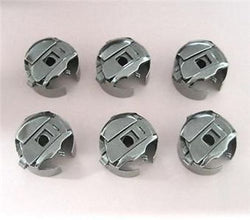 6 PIG-TAIL BOBBIN CASES FOR EMBROIDERY MACHINES L SIZE