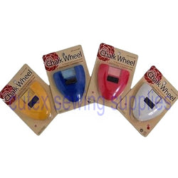 Chalk Wheel - Blue, Red, White, Yellow Four Color Set Fabric Markers