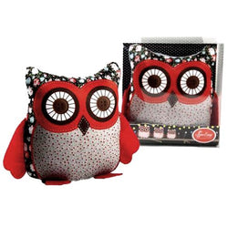 Large Owl Pin Cushion 5" Wide X 5" Tall, Sewing Notion Pincushion