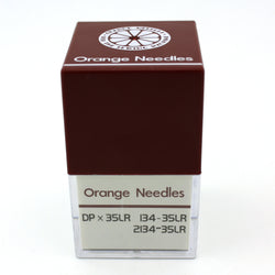 100 Pk. Orange 134-35LR, DPX35LR Leather Point Industrial Sewing Machine Needles