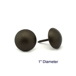 C.S. Osborne 250 Pcs 1" Diameter Dark Natural Nail #7266-N Decorative Tacks