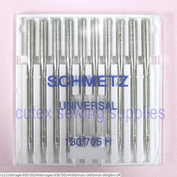 Schmetz Universal 130-705H, HAX1 Flat Shank Home Sewing Machine Needles - 10 Pk