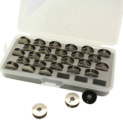 Pack of 28 Metal Bobbins #9033 for Pfaff Sewing Machines with Storage Case