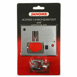 Janome Acufeed 1/4" Seam Foot And Needle Plate For #846407007