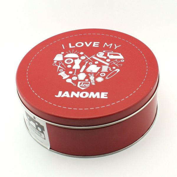 Thread Tin Janome Thread Tin - 30 Spools - Polyester & Cotton Sewing Thread ...