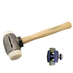 C.S. Osborne Nylon Split Head Hammer #395-2N, Size 2, Made In USA