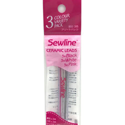 Sewline Fabric Pencil Leads Refill 0.9mm 6ct-Assorted Colors