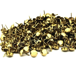 C.S. Osborne 1000 Pcs 7/16" Brass Plated Nails #6925-BP Gold Decorative Tacks