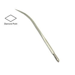 C.S. Osborne Curved Moccasin Awl #M32 (3-1/2" Long) Diamond Point