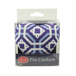 Sew Easy Heart Pin Cushion Blue/Red