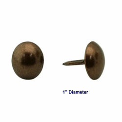 C.S. Osborne 250 Pcs 1" Diameter Antique Oxidized Nail #6995-AO Tacks