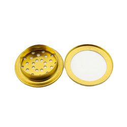 C.S. Osborne Brass Plain Rim Ventilators #V-1, Size 3/4", 144 Sets