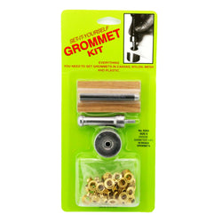 C.S. Osborne Set-It-Yourself Grommet Kit K234-0, 1/4" Hole, W/ Brass Grommets