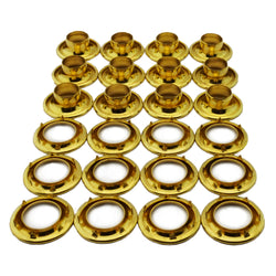 C.S. Osborne 12 Sets Brass Grommets & Spur Washers #G2-0 (9/32" Hole)