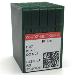 100 Pk. Groz-Beckert B27, DCX27, 81X1 Gebedur Titanium Industrial Serger Needles