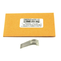C.S. Osborne 12/Pk. 1-1/2" Curved Triangular Point Outside Spine Needles