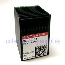 100 Groz Beckert DBXK5 SAN1 GEBEDUR Titanium Coated Embroidery Machine Needles