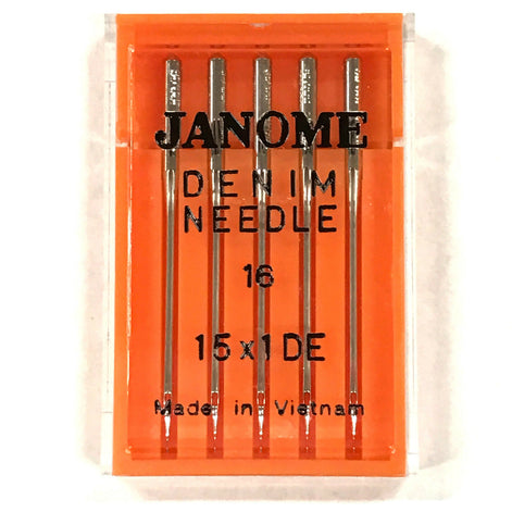 Janome 5 Pk. Denim Needles 15X1DE Size 16, Home Sewing Machine Needles -  Cutex Sewing Supplies