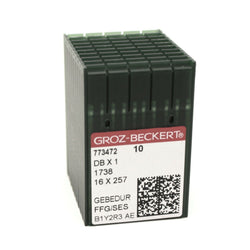 100 Groz-Beckert DBX1 16X257 Gebedur Titanium  Ball Point (FFG/SES) Needles