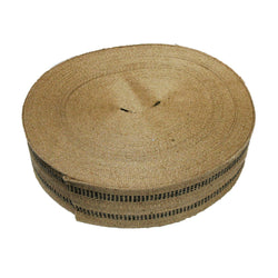 Roll (72 Yards) Black Stripe Upholstery Craft Jute Webbing, 11 lbs.