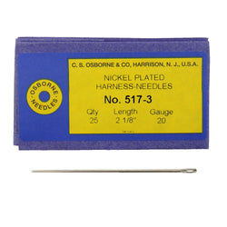C.S. Osborne Pack Of 25 Harness Needles #517 (517-3) Size 3 Made In USA