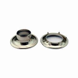 C.S. Osborne 12 Sets Nickel Plated Grommets & Spur Washers #N2-3 (15/32" Hole)