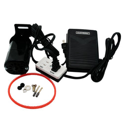 Home Sewing Machine Motor & Pedal W/ Light & Motor Block 110 Volt 90W 7000RPM