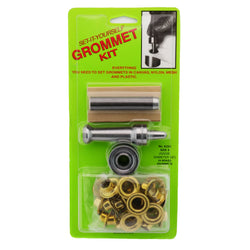 C.S. Osborne Set-It-Yourself Grommet Kit K234-4, 1/2" Hole, W/ Brass Grommets