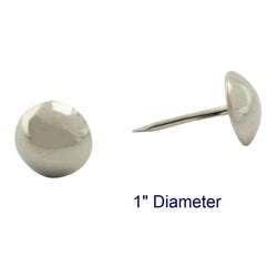 C.S. Osborne 50 Pcs 1" Nickel Plated Nails #6965-NP Decorative Tacks