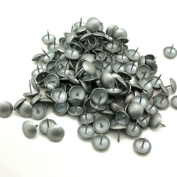 C.S. Osborne 250 Pcs 5/8" Dia Zinc Plated Matte Pewter Nails #6986-ZPM Tacks