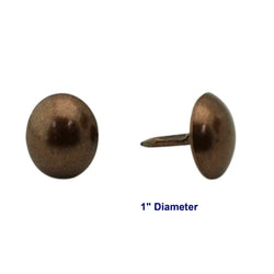 C.S. Osborne 50 Pcs 1" Diameter Antique Oxidized Nail #6995-AO Tacks