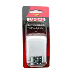 Janome 1/4" Seam Foot (Without Guide) #202313001 For 9mm Model Sewing Machines