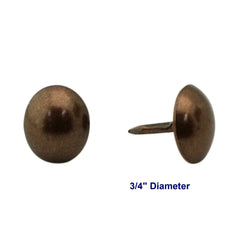 C.S. Osborne 50 Pcs 3/4" Diameter Antique Oxidized Nail #6992-AO Tacks