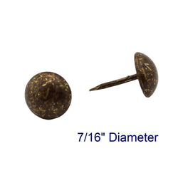 C.S. Osborne 1000 Pcs 7/16" Old Gold Speckled Red Nail #6884-OGSR-1/2 Tacks