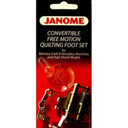 Janome Convertible Free Motion Quilting Foot Set #202001003 For High Shank Model