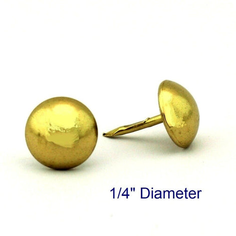 C.S. Osborne 100 Pcs 1/4 Brass Plated Nails #6920-BP Gold Decorative -  Cutex Sewing Supplies